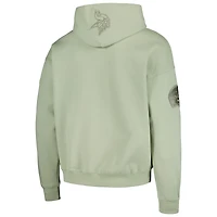 Men's Pro Standard Justin Jefferson Light Green Minnesota Vikings Player Name & Number Pullover Hoodie