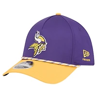 Men's  Purple/Gold Minnesota Vikings Rope M-Crown A-Frame 39THIRTY Flex Hat