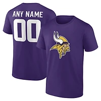 Men's Purple Minnesota Vikings Team Authentic Personalized Name & Number T-Shirt