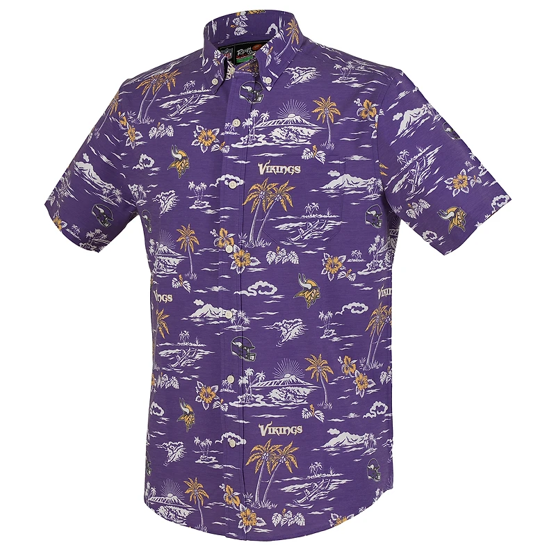 Men's Reyn Spooner Purple Minnesota Vikings Kekai Performance Button-Down Shirt
