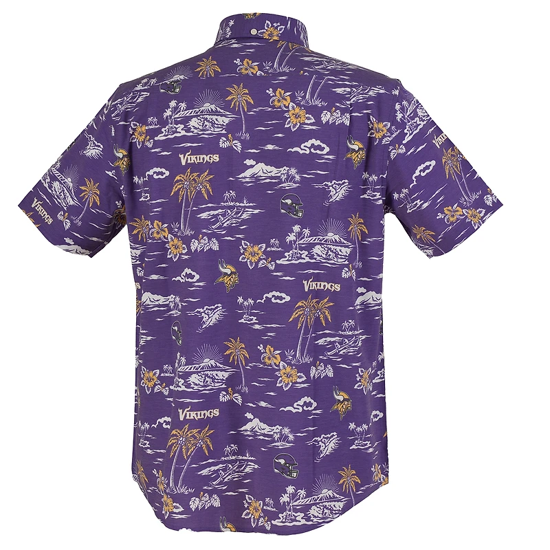Men's Reyn Spooner Purple Minnesota Vikings Kekai Performance Button-Down Shirt