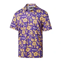 Polo de performance Pua Reyn Spooner violet des Vikings du Minnesota pour hommes