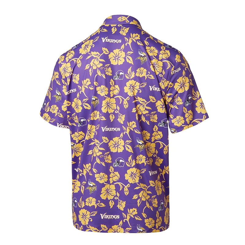 Polo de performance Pua Reyn Spooner violet des Vikings du Minnesota pour hommes