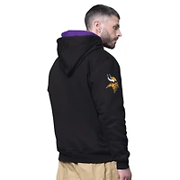 Men's Starter Black Minnesota Vikings Big Shot Full-Zip Double Hoodie