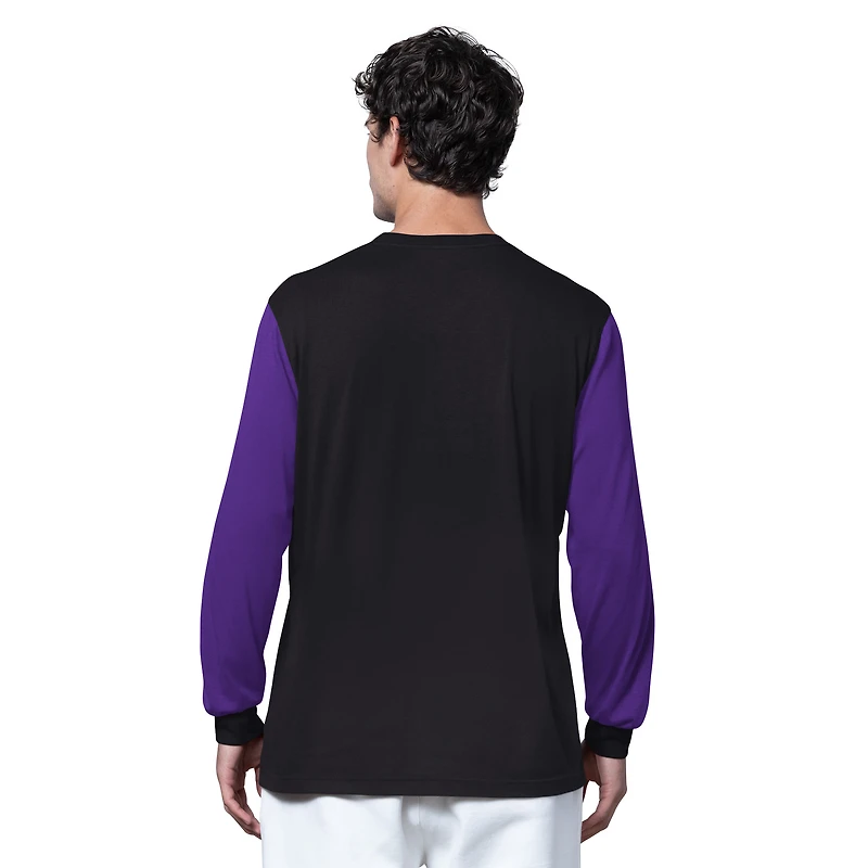 Men's Starter Black Minnesota Vikings Thursday Night Gridiron Long Sleeve T-Shirt
