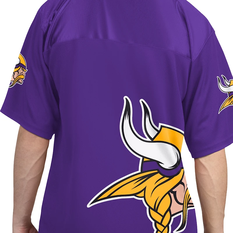 Pack de t-shirts à manches courtes et longues Starter pour homme, violet blanc, Minnesota Vikings