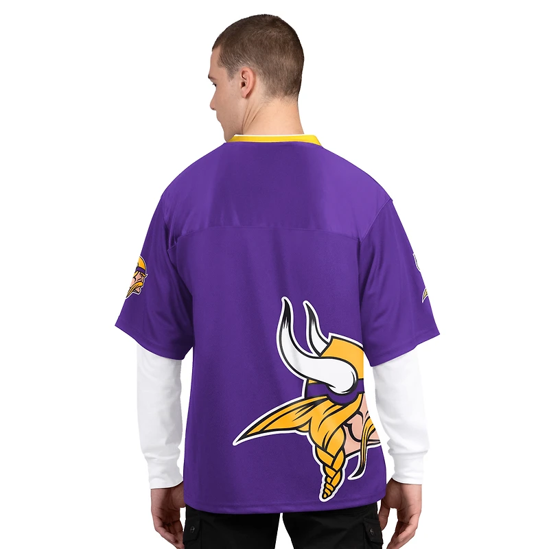 Men's Starter Purple/White Minnesota Vikings Short Sleeve & Long T-Shirt Combo Pack