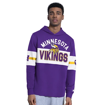 Men's Starter Purple Minnesota Vikings Fullback Jersey Hoodie