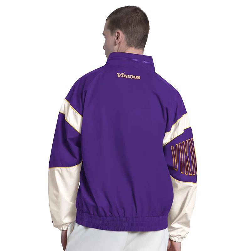 Men's Starter Purple Minnesota Vikings The Gust Full-Zip Hooded Jacket