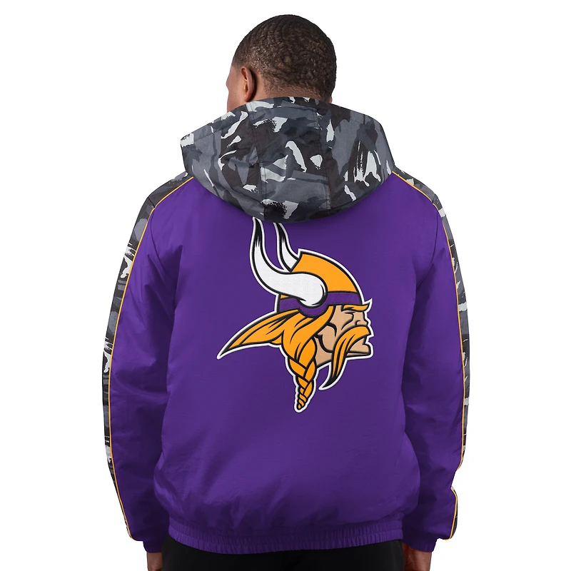 Men's Starter Purple Minnesota Vikings Thursday Night Gridiron Full-Zip Jacket