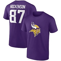 Men's T.J. Hockenson Purple Minnesota Vikings Player Icon T-Shirt