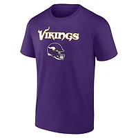 T-shirt violet pour homme T.J. Hockenson avec nom et numéro de l'équipe des Vikings du Minnesota