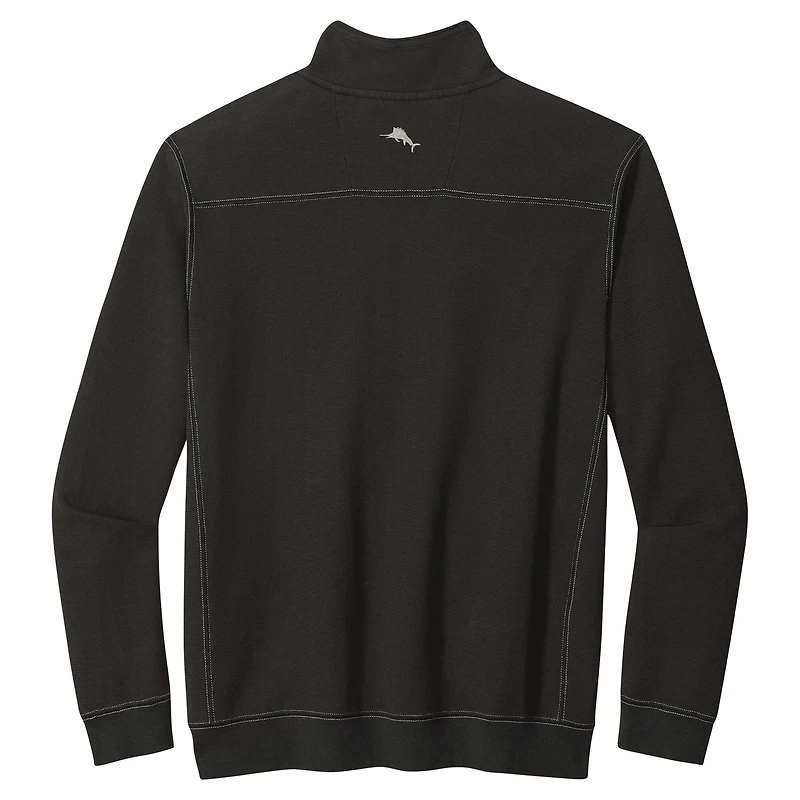 Men's Tommy Bahama  Black Minnesota Vikings Big & Tall Montego Bay Half-Zip Pullover
