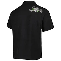 Chemise boutonnée Tommy Bahama Minnesota Vikings Sport Azule Oasis Camp pour homme, noir