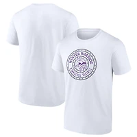 Men's  White Minnesota Vikings Warriors Shield T-Shirt