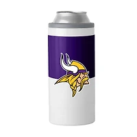 Glacière mince à blocs de couleurs de 12 oz des Vikings du Minnesota