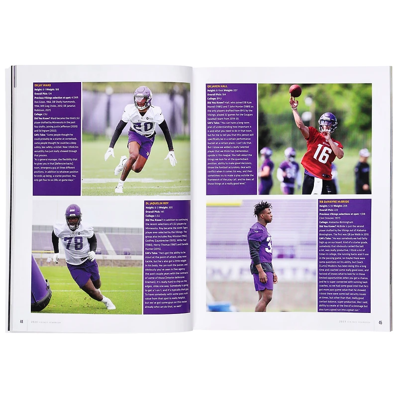 V138681 VIKE SANS COULEUR 2023 ANNUAIRE DES VIKINGS DU MINNESOTA COLVID