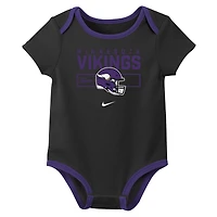 Ensemble trois pièces Nike Minnesota Vikings pour nouveau-né et bébé