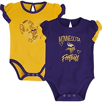 Newborn & Infant Purple/Gold Minnesota Vikings Too Much Love Two-Piece Bodysuit Set