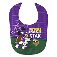 Bavoir pour bébé WinCraft Minnesota Vikings Disney All-Pro pour nouveau-né et nourrisson