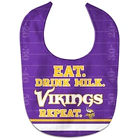 Newborn & Infant WinCraft Minnesota Vikings Eat. Drink. Repeat. All-Pro Bib