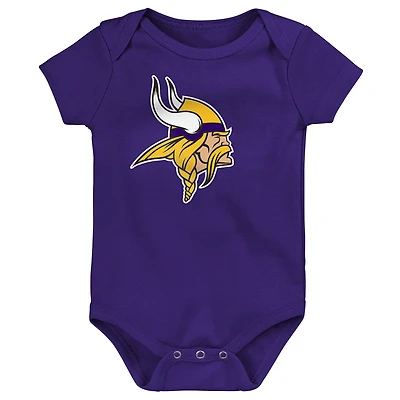 Newborn Outerstuff Purple Minnesota Vikings Primary Logo Bodysuit