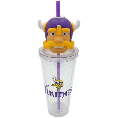 Gobelet à bec verseur Pegasus Minnesota Vikings, 680 ml, avec couvercle et mascotte