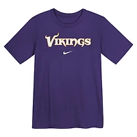 Preschool Nike Purple Minnesota Vikings Wordmark T-Shirt
