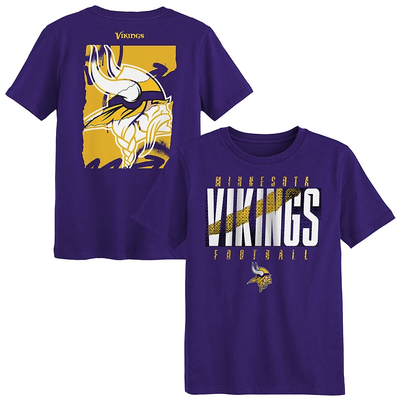 T-shirt violet « Posterize » des Vikings du Minnesota pour enfants d'âge préscolaire
