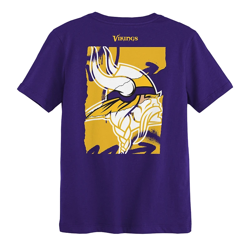 T-shirt violet « Posterize » des Vikings du Minnesota pour enfants d'âge préscolaire