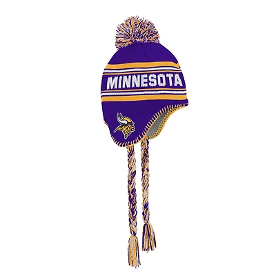 Preschool Purple Minnesota Vikings Jacquard Tassel Knit Hat with Pom