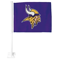 Drapeau de voiture double face Premium Vikings du Minnesota violet