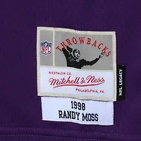 Randy Moss Minnesota Vikings Autographed Purple Mitchell & Ness Replica Jersey with "HOF 18" Inscription