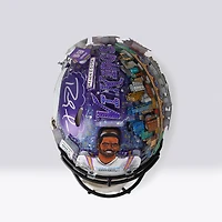Randy Moss Minnesota Vikings Autographed Riddell Speed Authentic Helmet - Art by Charles Fazzino - NF70443568