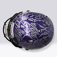 Randy Moss Minnesota Vikings Autographed Riddell Speed Authentic Helmet - Art by JK5 - Limited Edition #1/1