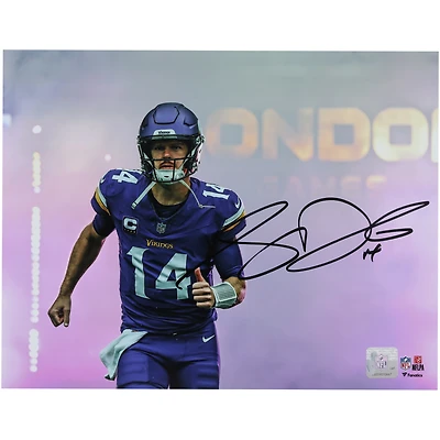 Photographie autographiée de Sam Darnold des Vikings du Minnesota 11" x 14 "