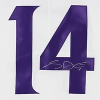 Maillot Nike Elite blanc autographié par Sam Darnold des Minnesota Vikings