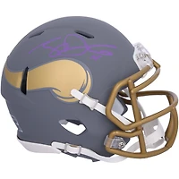 Casque Riddell Slate Speed ​​Mini autographié par Sam Darnold des Minnesota Vikings 2024