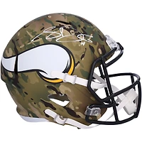 Casque réplique Riddell Camo Speed ​​autographié par Sam Darnold des Minnesota Vikings