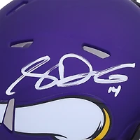 Casque Riddell Speed ​​Mini autographié par Sam Darnold des Minnesota Vikings