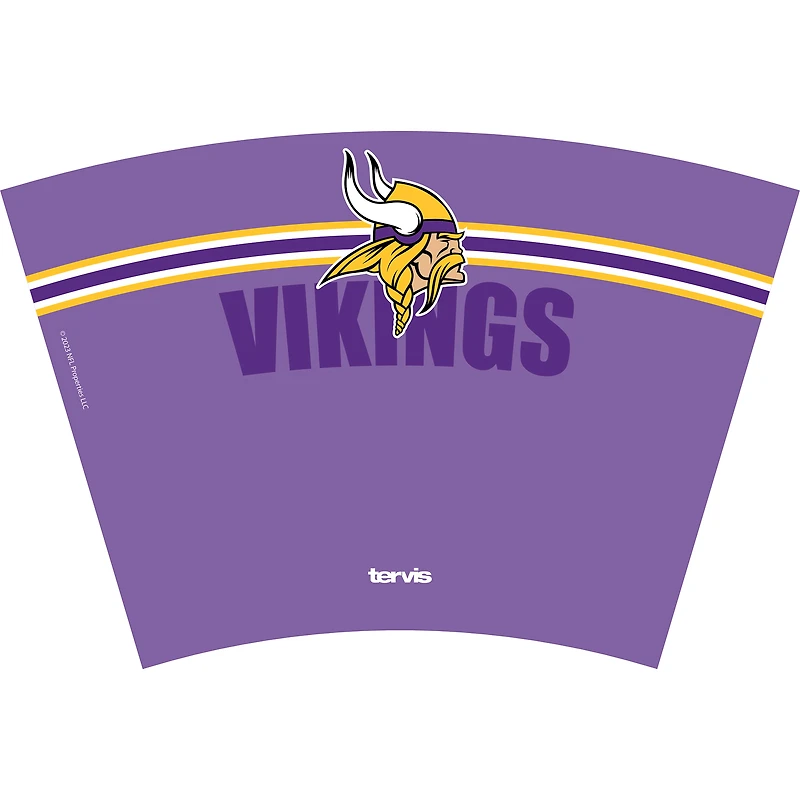 Gobelet classique Tervis Minnesota Vikings de 24 oz avec couvercle à paille Go the Distance