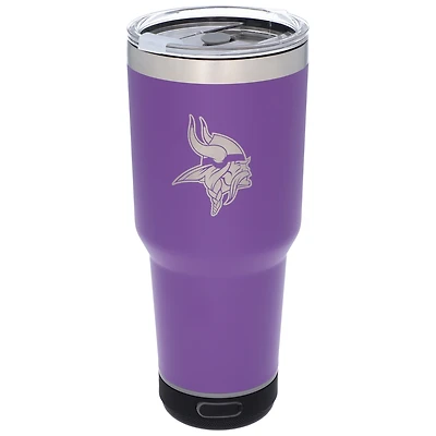 The Memory Company Vikings du Minnesota 30oz. Gobelet Bluetooth LED en acier inoxydable