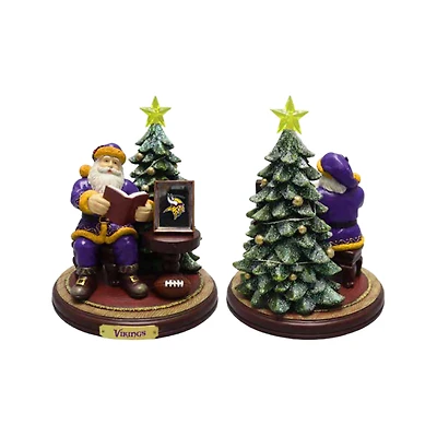 Figurine du Père Noël des Vikings du Minnesota de The Memory Company