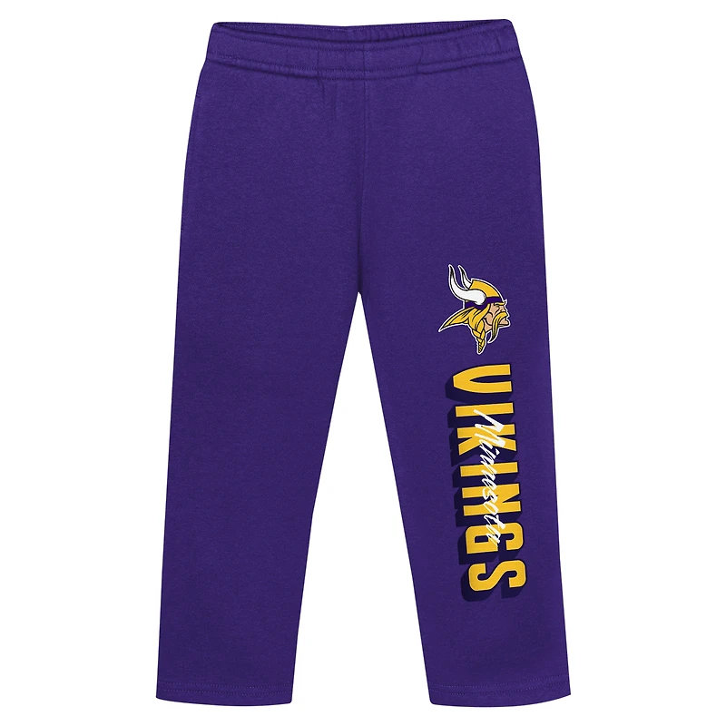 Toddler Minnesota Vikings Coin Toss Pullover Fleece Hoodie & Pants Set