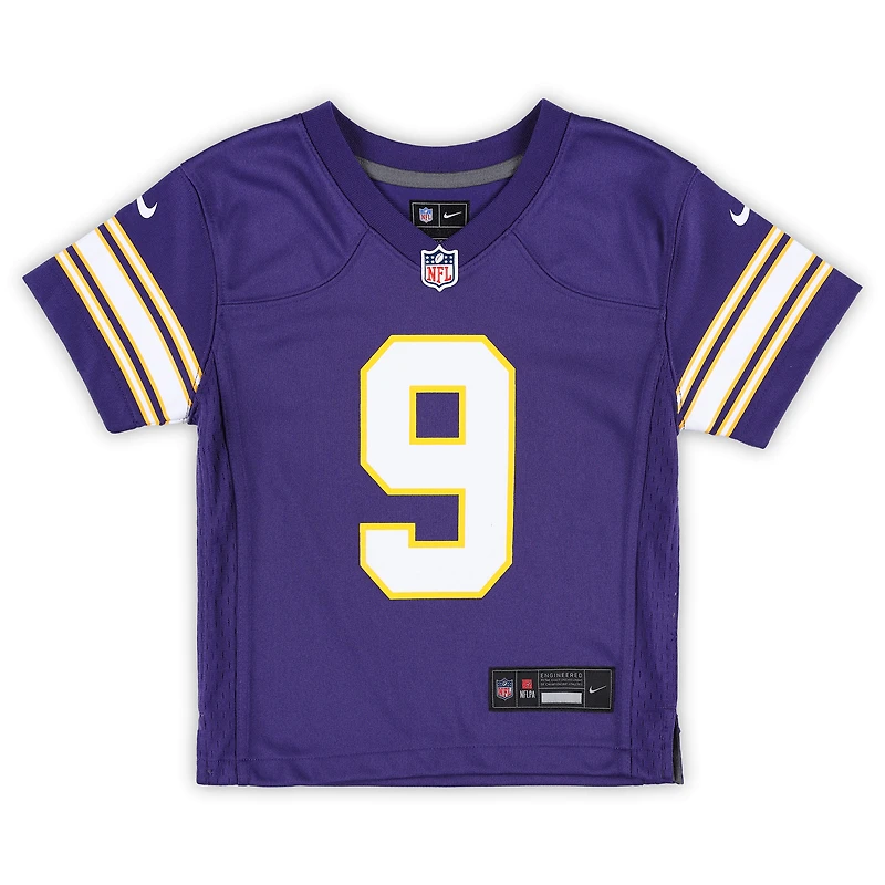 Maillot de jeu classique violet Nike J.J. McCarthy pour tout-petit des Minnesota Vikings