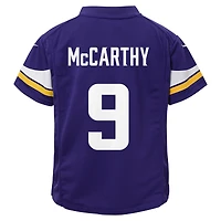Maillot de jeu violet Nike J.J. McCarthy pour tout-petit des Vikings du Minnesota