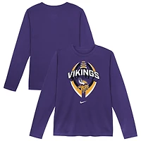 Toddler Nike  Purple Minnesota Vikings Primetime Legend Icon Long Sleeve Performance T-Shirt