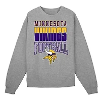 Toddler Outerstuff  Heather Gray Minnesota Vikings Crewneck Sweatshirt & Pants Set