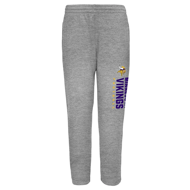 Ensemble sweat-shirt et pantalon Outerstuff gris chiné Minnesota Vikings pour tout-petit