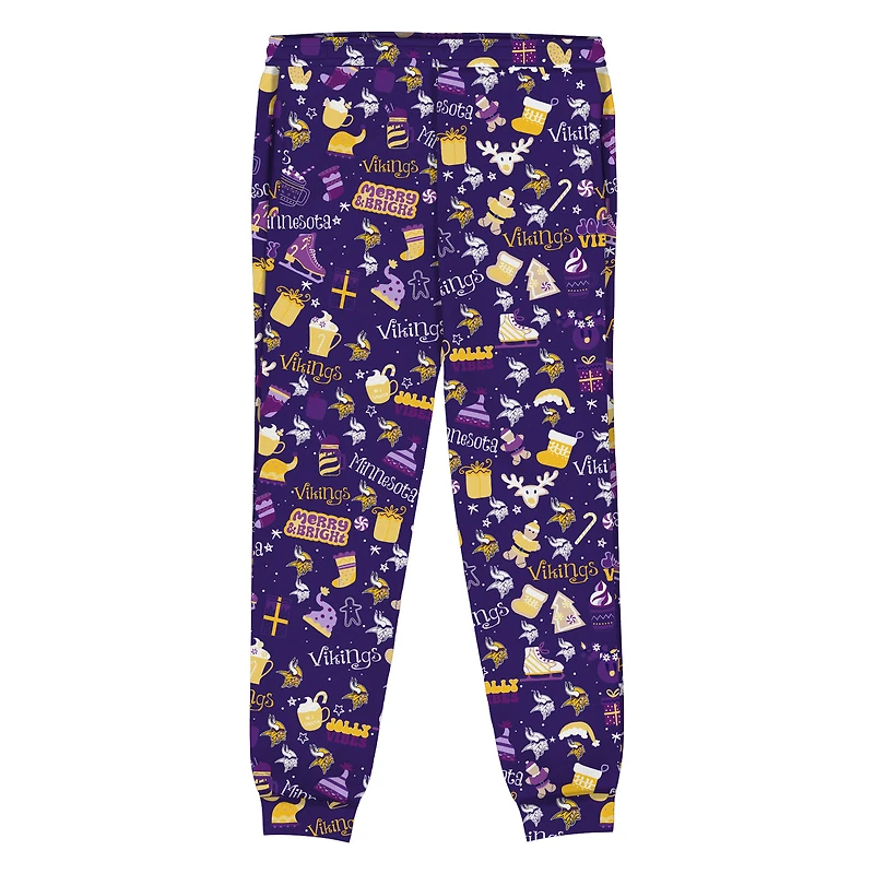 Toddler Outerstuff Purple Minnesota Vikings Chestnut Holiday Sleep Set